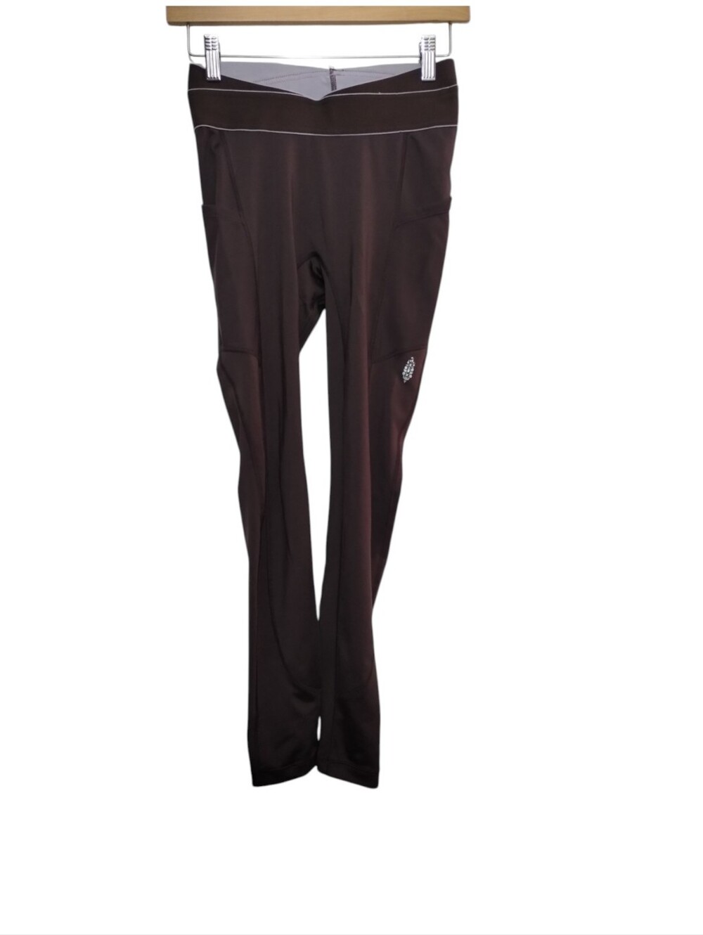 Free People FP movement Maroon Side Pocket Leggings Womens‎ XS Yoga Workout